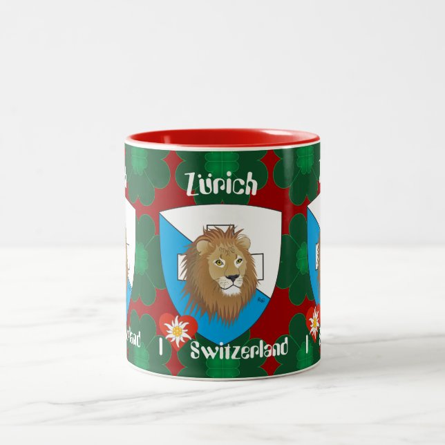 Zürich Schweiz Suisse Svizzera Tasse Two-Tone Coffee Mug (Center)