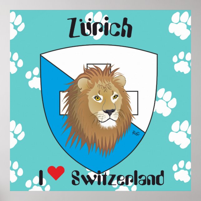 Zürich Schweiz Switzerland Poster (Front)