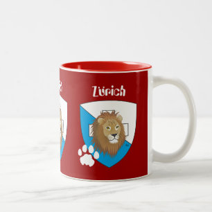 Zürich Schweiz Switzerland Svizzera Tasse Two-Tone Coffee Mug
