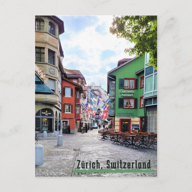 Zurich street postcard (Front)