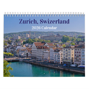 Zurich Switzerland 2026 Calendar