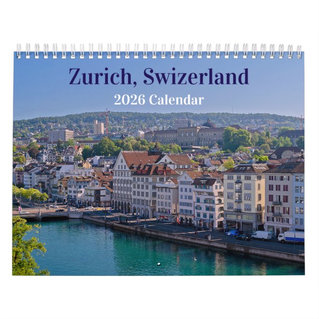Zurich Switzerland 2026 Calendar (Cover)