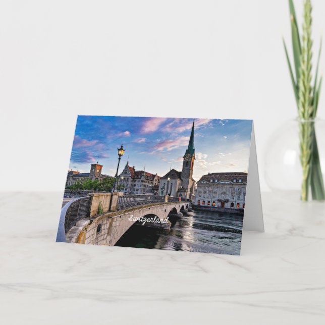 Zurich, Switzerland Card (Front)