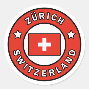Zürich Switzerland Classic Round Sticker