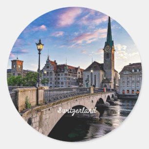 Zurich, Switzerland Classic Round Sticker