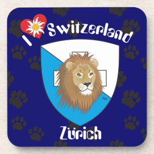 Zurich Switzerland Cork Subordinator Coaster