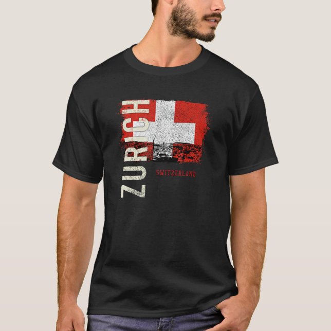 Zurich Switzerland Europe T-Shirt (Front)