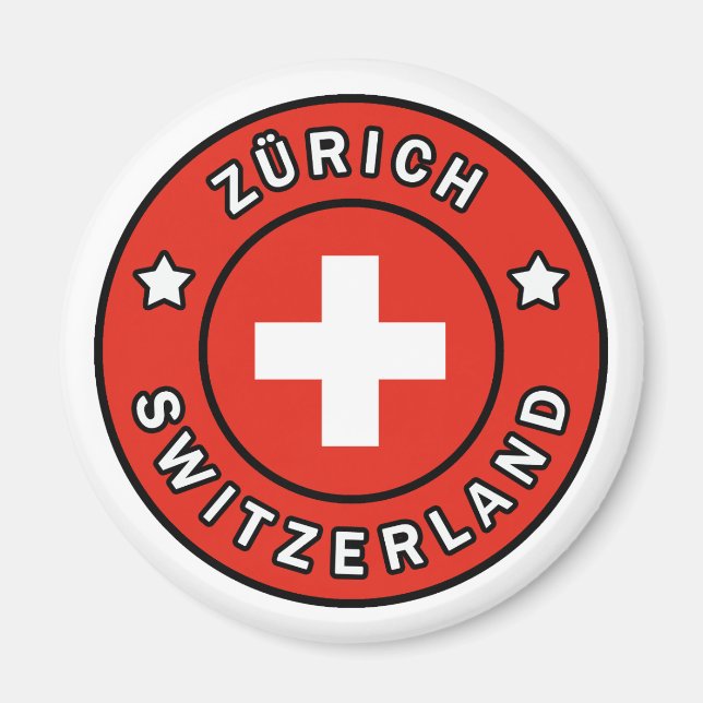Zurich Switzerland Magnet (Front)