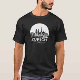Zurich Switzerland Skyline T-Shirt