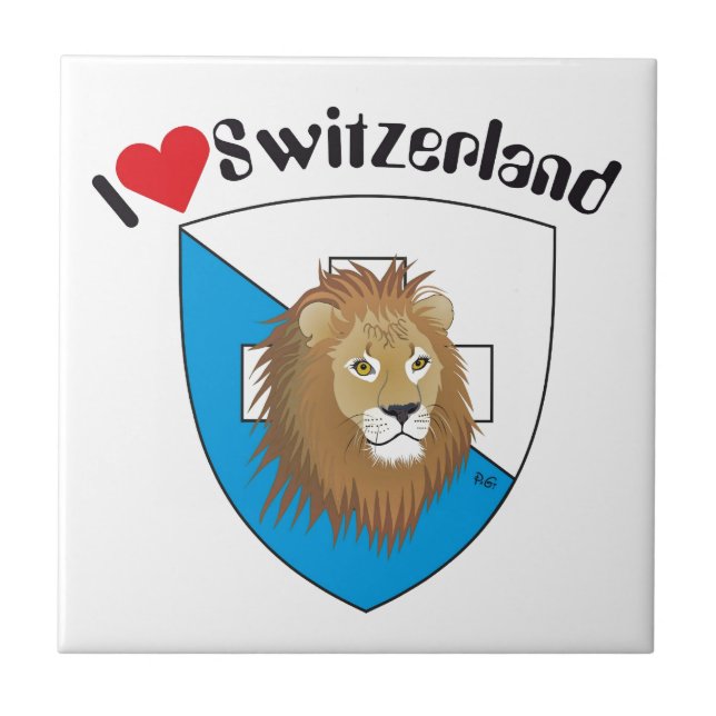 Zürich Switzerland Suisse Svizzera Svizra Fliese Tile (Front)