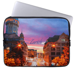 Zurich Switzerland Sunset Laptop Sleeve