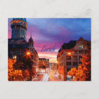 Zurich Switzerland Sunset
