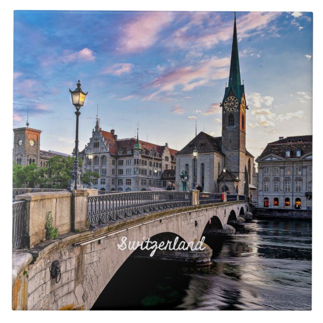 Zurich, Switzerland Tile (Front)