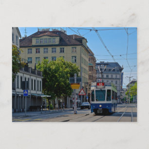 Zurich tram postcard