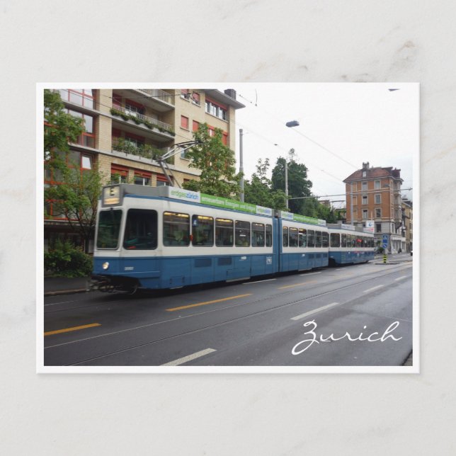 zurich tram postcard (Front)
