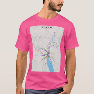 Zurich Transit Map T-Shirt