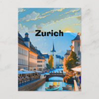 Zurich Travel Printable Poster - Switzerland Trave