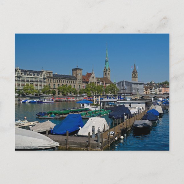 Zurich Waterfront - Lake Zurich Postcard (Front)