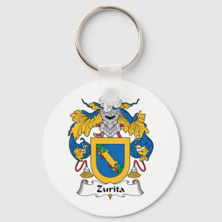 Zurita Family Crest Key Ring