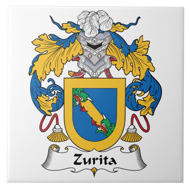 Zurita Family Crest Tile (Front)