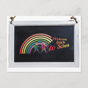 Zurück Willkommen zurück zur Schule Postcard