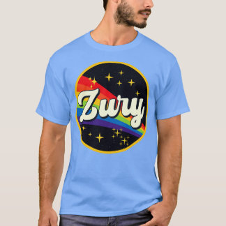Zury Rainbow In Space Vintage Style T-Shirt
