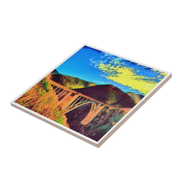 zUS007 BIXBY CREEK Bridge, California, Tile (Side)