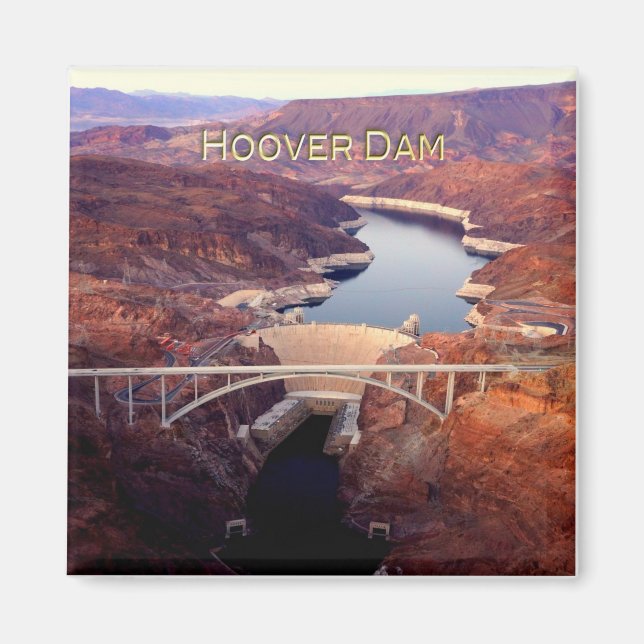 zUS016 HOOVER DAM, Colorado, Lake Meid, Fridge Magnet (Front)