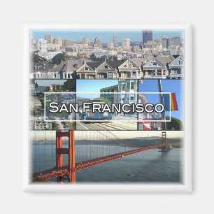 zUS032 SAN FANCISCO, Mosaic, California, Fridge Magnet