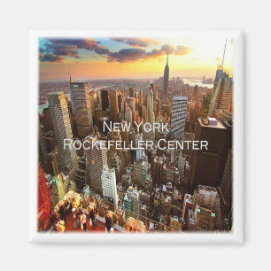 zUS034 ROCKEFELLER CENTER, New York, Fridge Magnet