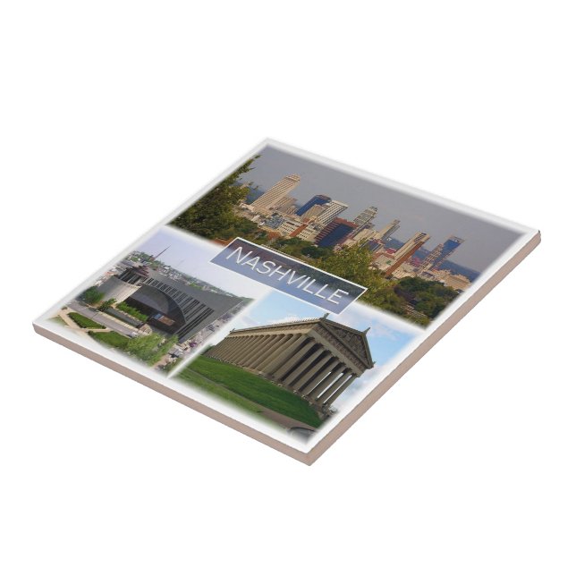 zUS037 NASHVILLE, Tennessee, Mosaic, Tile (Side)