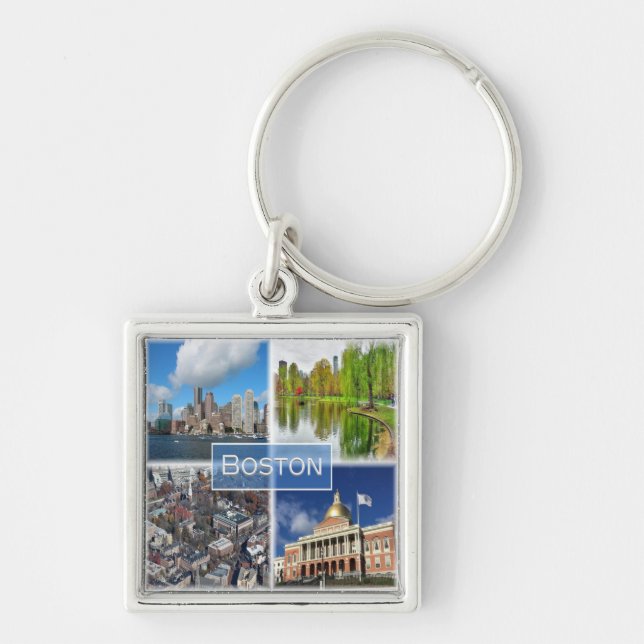 zUS041 BOSTON, Massachusetts, America, Key Ring (Front)