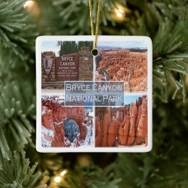 zUS042 BRYCE CANYON N.P. Utah, America, Ceramic Ornament (Tree)