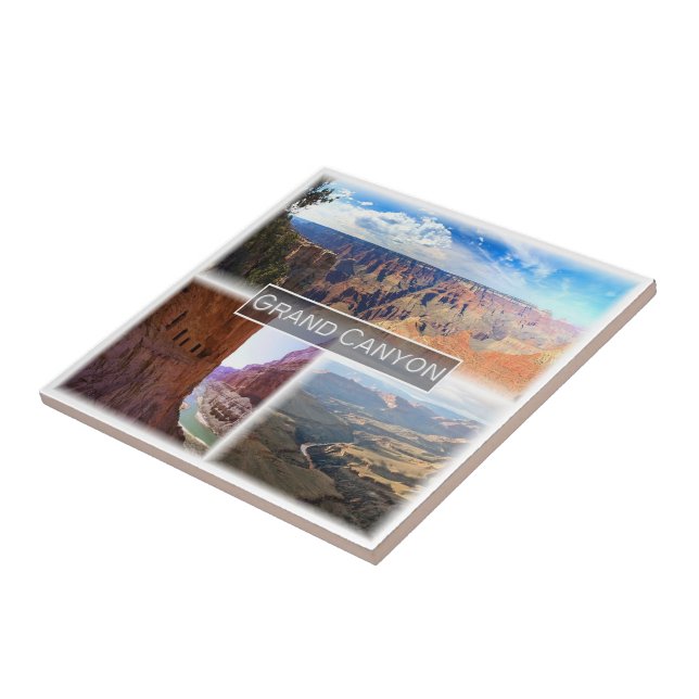 zUS046 GRAND CANYON, Mosaic, Arizona, Tile (Side)