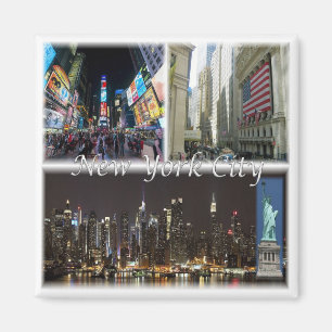 zUS055 NEW YORK City, Mosaic, America, Fridge Magnet