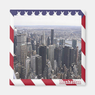 zUS105 MANHATTAN, New York City, America, Fridge Magnet