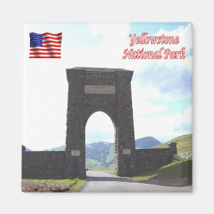 zUS121 YELLOWSTONE National Park, Welcome, Fridge Magnet
