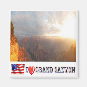 zUS138 GRAND CANYON I Love, National Park, Fridge Magnet