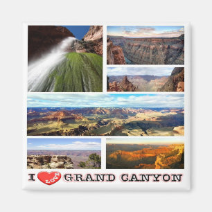 zUS147 GRAND CANYON I Love, Mosaic, Arizona,Fridge Magnet