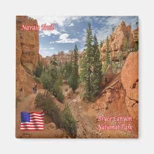zUS153 GRAND CANYON, Navaio Trail, Utah, Fridge Magnet