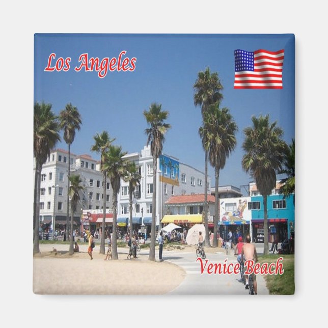 zUS164 LOS ANGELES,Venice Beach,California, Fridge Magnet (Front)