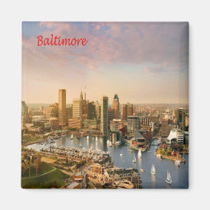 zUS183 BALTIMORE, Maryland, America, Fridge Magnet