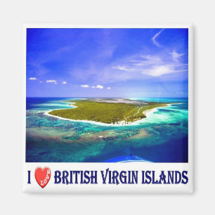zVG007 BRITISH VIRGIN ISLANDS I Love, Fridge Magnet