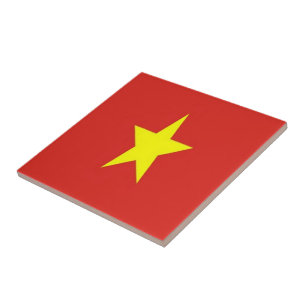 zVN001 VIETNAMESE FLAG, Vietnam, Asia, Tile