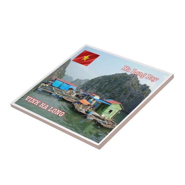 zVN007 HA LONG BAY, Fishing Village, Tile (Side)