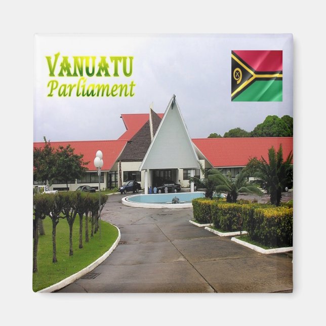 zVU010 VANUATU, Parliament, Oceania, Fridge Magnet (Front)
