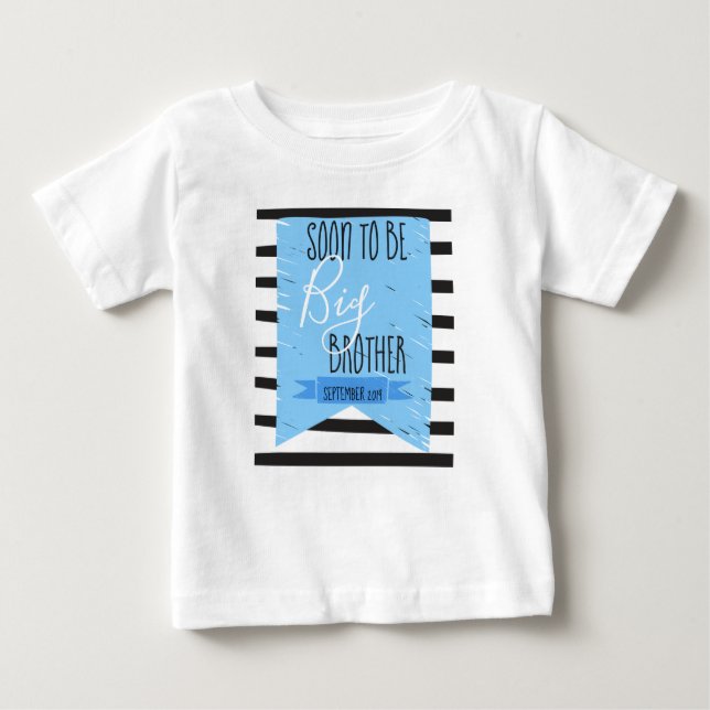 Zwanger: Soon to be big brother Baby T-Shirt (Front)
