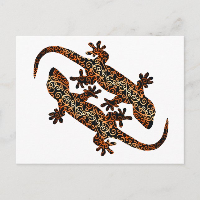 zwei geckos postcard (Front)