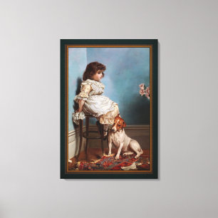 Zwei schlechte Gewissen by Karl Reichert Canvas Print