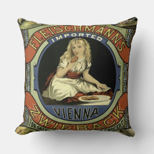 Zwieback Biscuit Advertisement Cushion